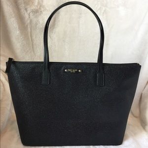 Kate Spade New York Black Glitter Purse